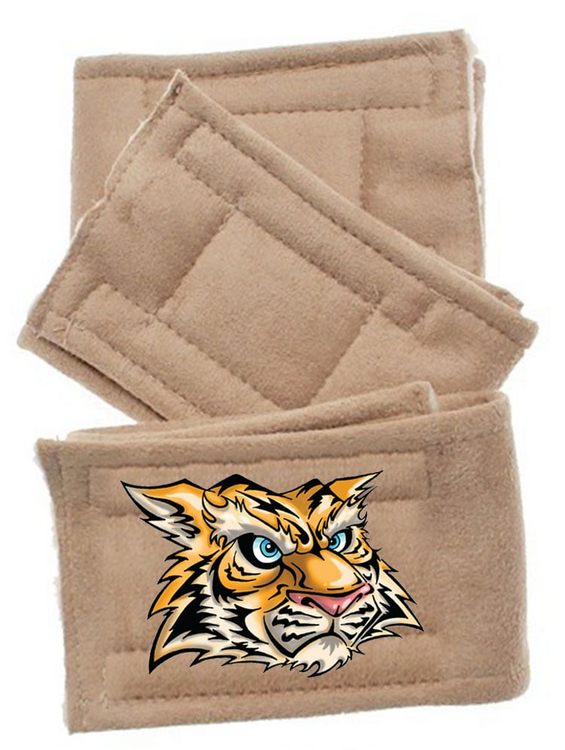 Peter Pads Tan 3 Pack 5 sizes with Design Tiger